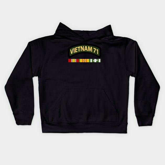 Vietnam Tab - 71 w VN SVC Kids Hoodie by twix123844